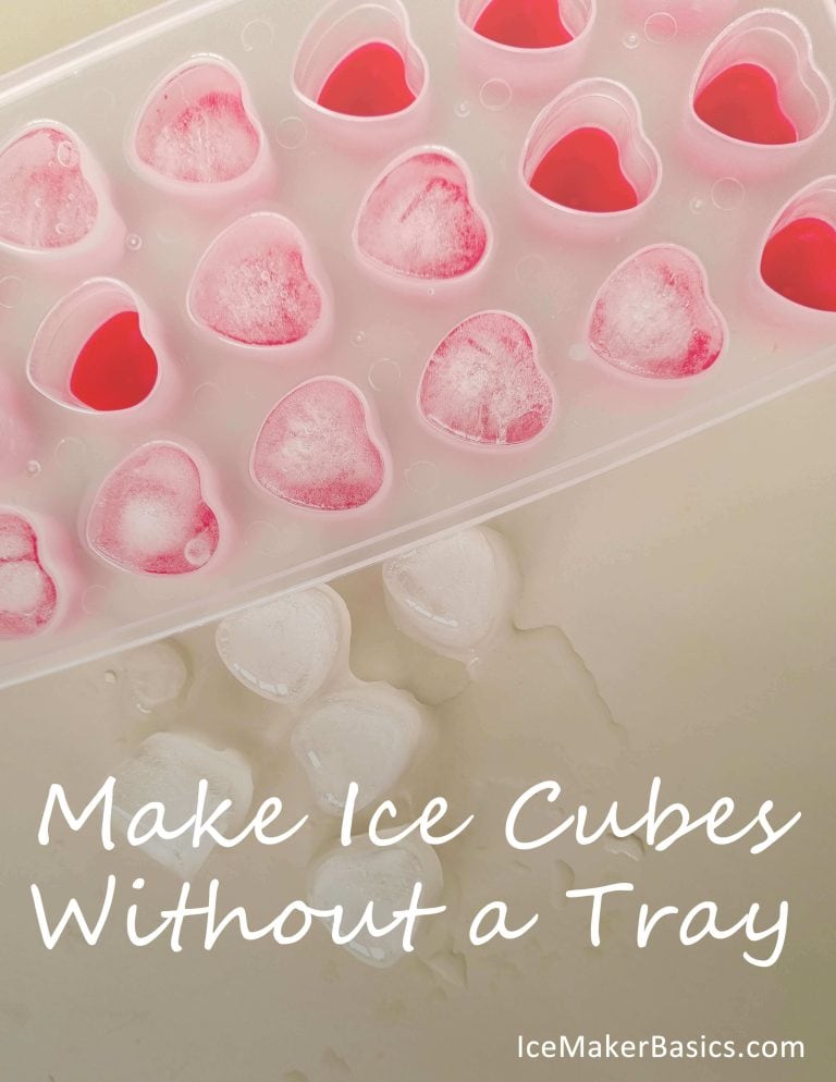 make heart ice cube with ice tray